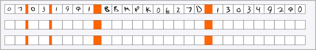 Sections are cropped out of the KYC forms for handwriting extraction