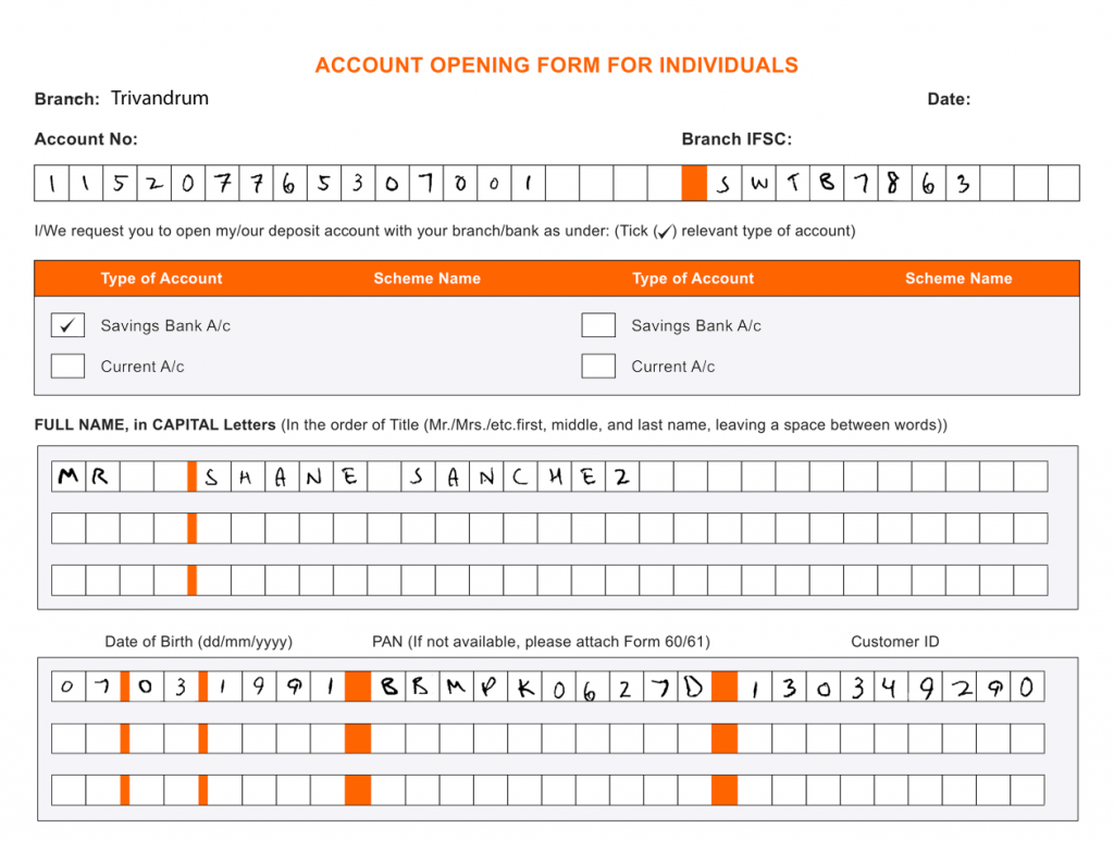 OCR: Extracting Handwriting from KYC Forms