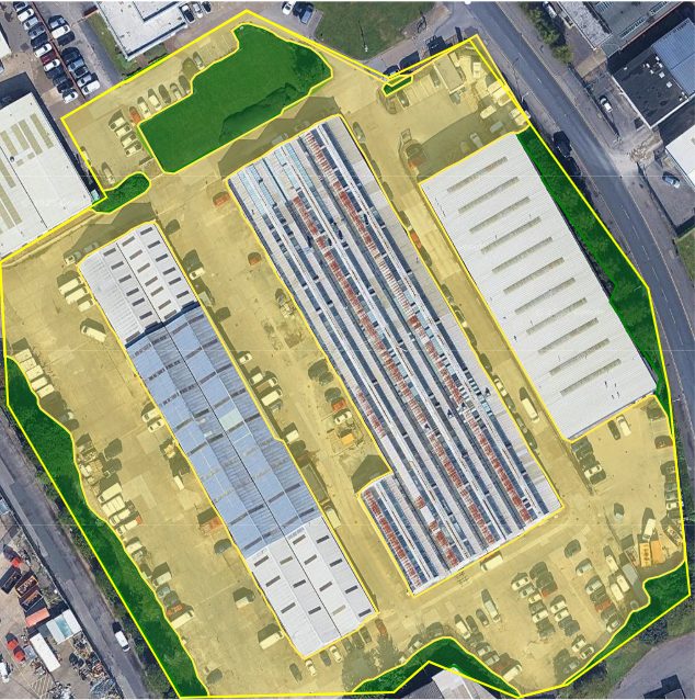 Straightened polygons after RDP algorithm